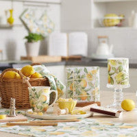 Ambiente - Limoni - Katoenen tafelloper - Citroenen
