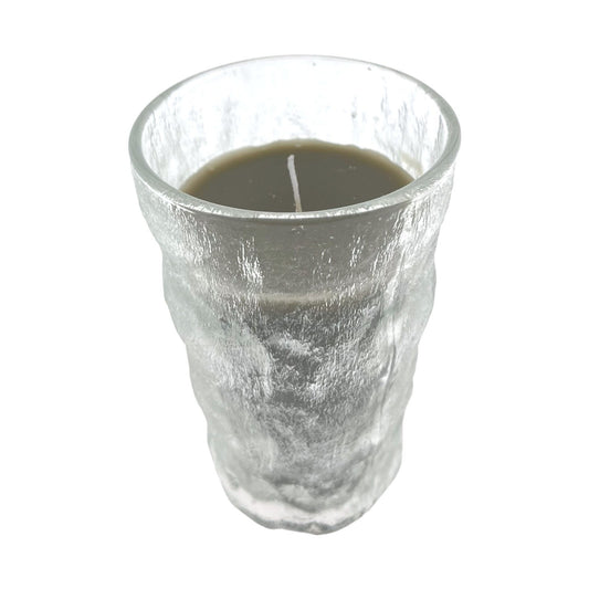 Kaars Milly - wit - zwart - taupe 13x7.8x7.8