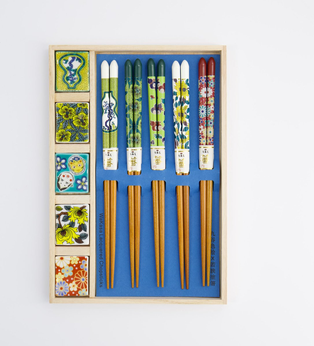 Tokyo Design Studio - Chopstick - Giftset/10 - Japan - in Houten Doos - bloem