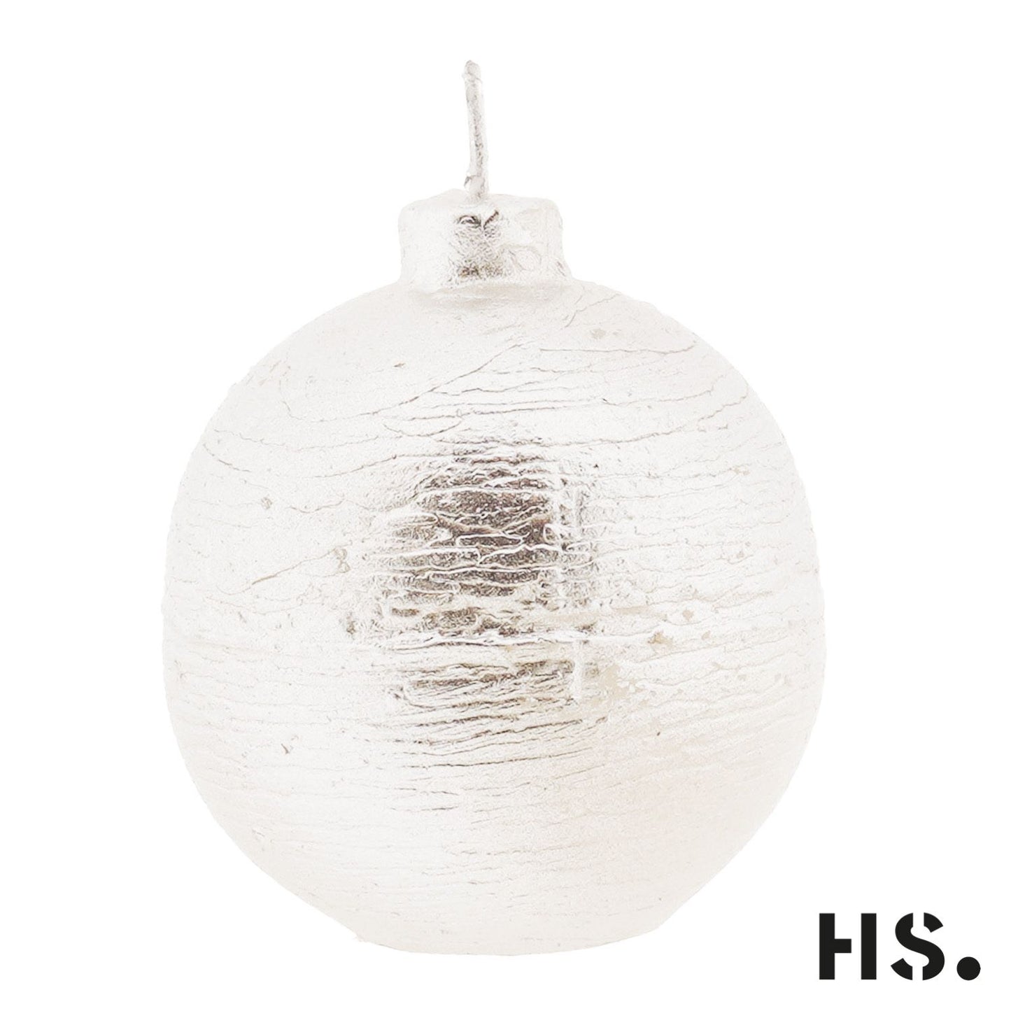 Candle Ball Silver 6x6x6cm