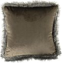 Kussen fluweel bruin 45x45 cm - Elzet gifts &l living