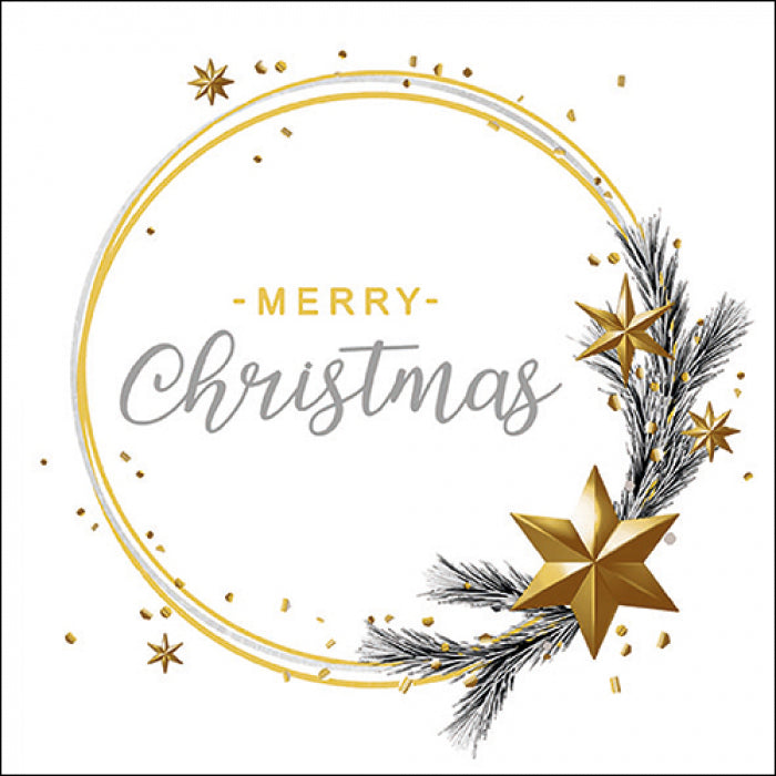 Papieren servetten 20 stuks- Merry Christmas