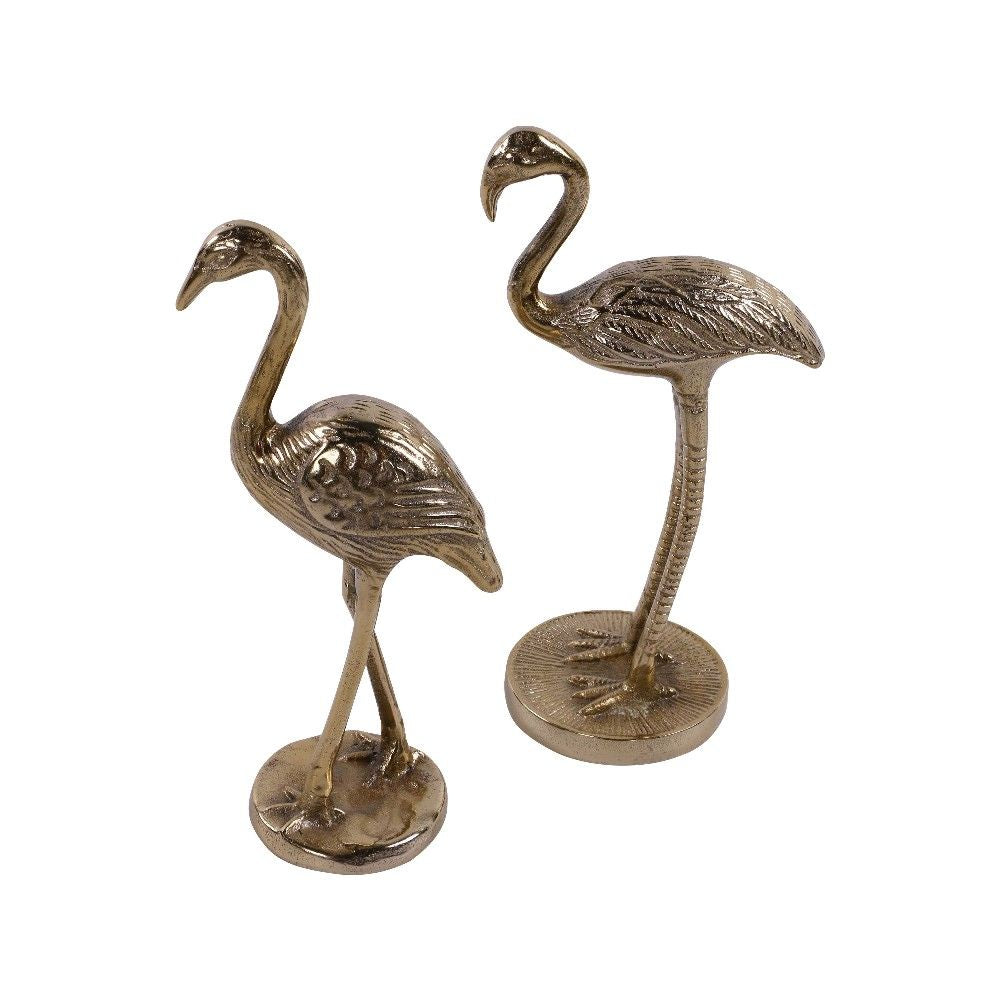 Set van 2 goudkleurige vogels - Home society