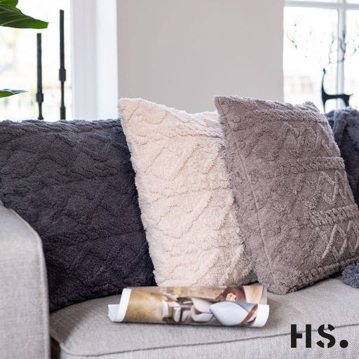 Kussen Boston Grijs - 45x45x5cm