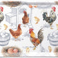 Ambiente - Dienblaadje - Chicken Farm - Melamine 13x21 cm