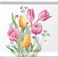 Ambiente Tray Melamine Tulips Bouquet 13x21cm