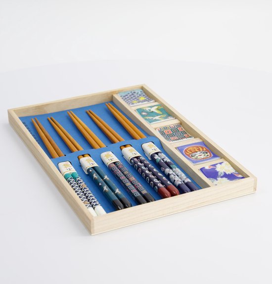 Tokyo Design Studio – eetstokjes  –  Japan – In Houten Doos - vogel