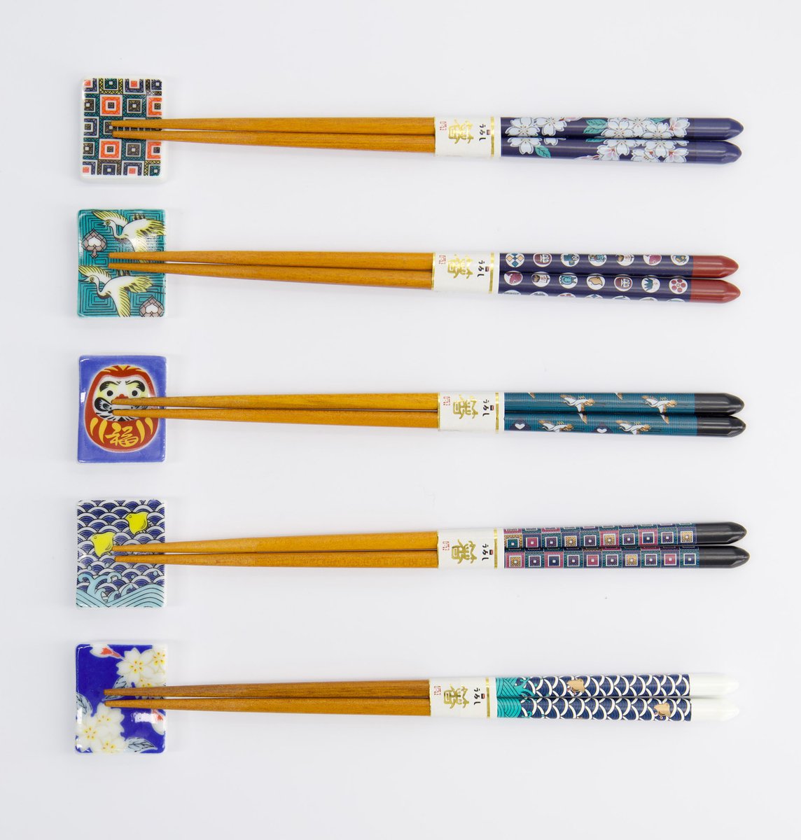 Tokyo Design Studio – eetstokjes  –  Japan – In Houten Doos - vogel