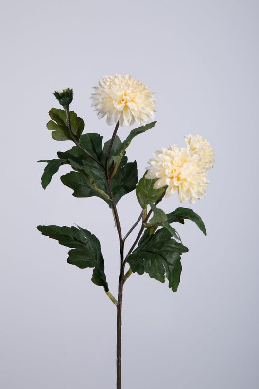 Kunstbloem Chrysanten wit - 56 cm hoog