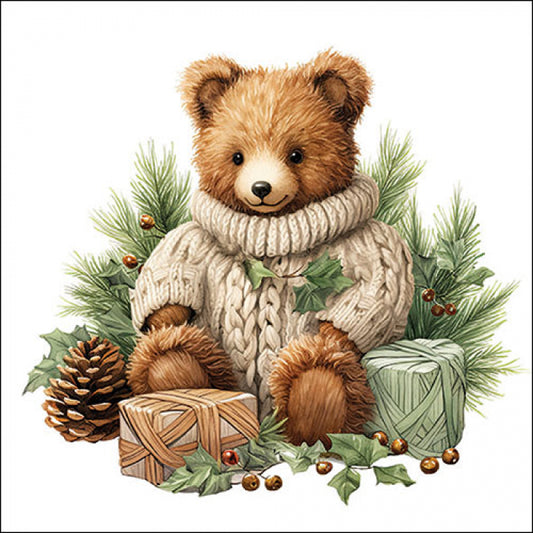 Servetten -Cuddle Bear- 33x33cm