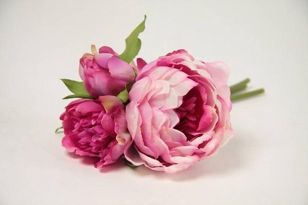 Kunstbloem Penny -roze 21 cm