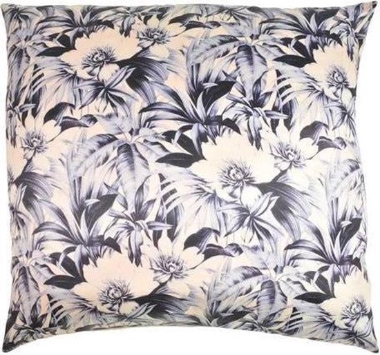 goround kussen blauw bloem xxl 60x60