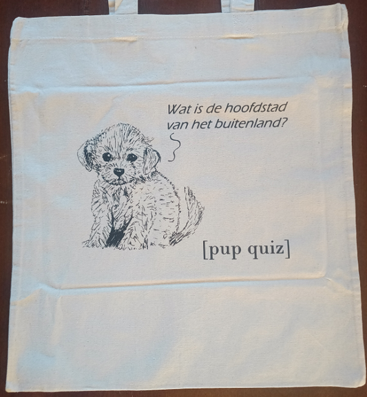 pup-quiz- katoenen  tas