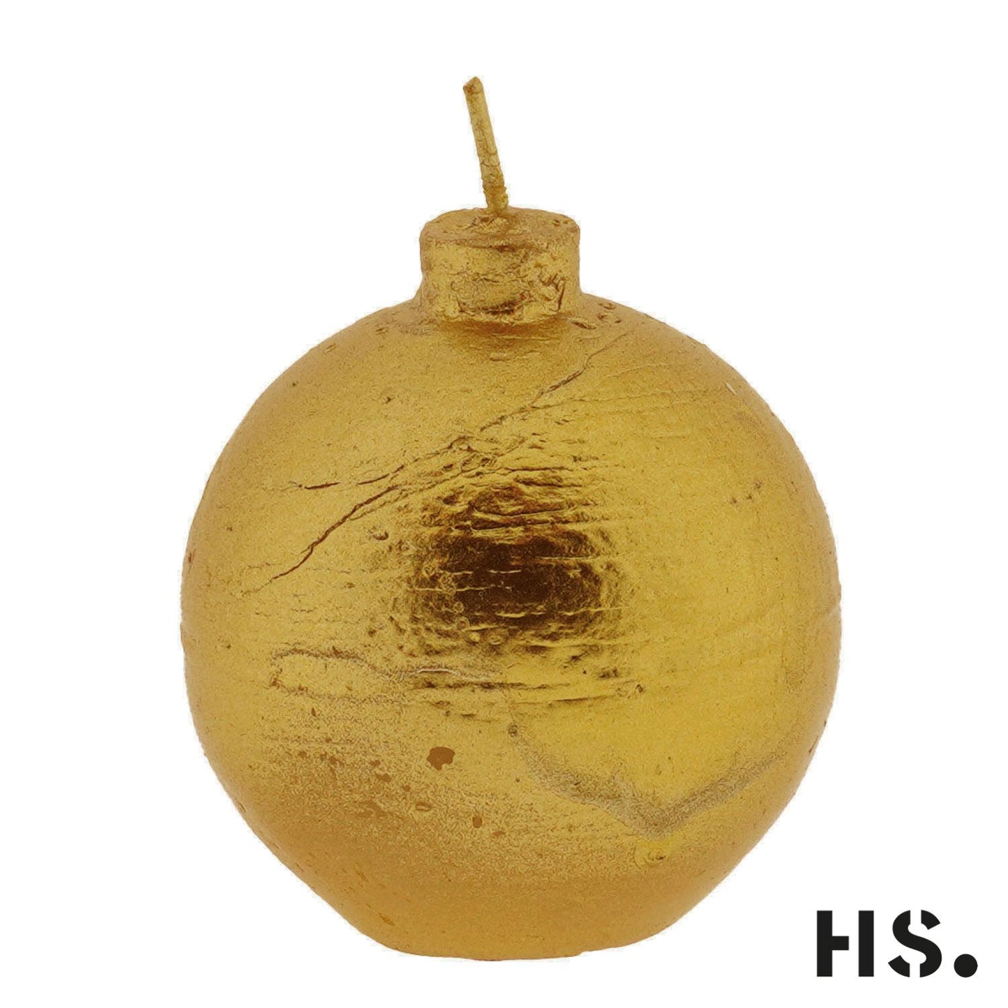 Candle Ball Gold 6x6x6cm