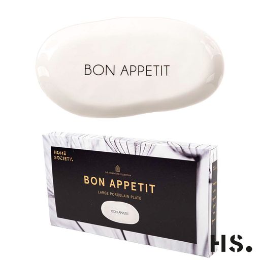 Bon Appetit porseleinen schaal 10x10x20cm